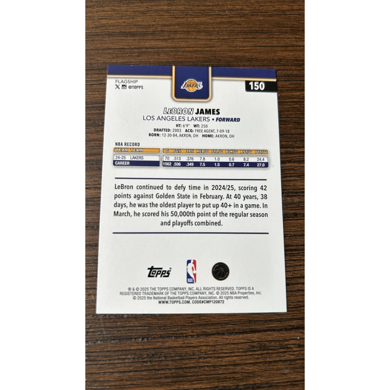2025-26 Topps LeBRON JAMES #150
