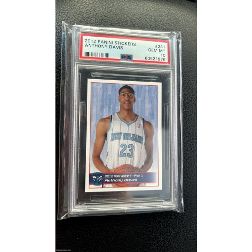 ANTHONY DAVIS 2012 Panini NBA Sticker Collection #241 PSA 10 GEM MINT Rookie