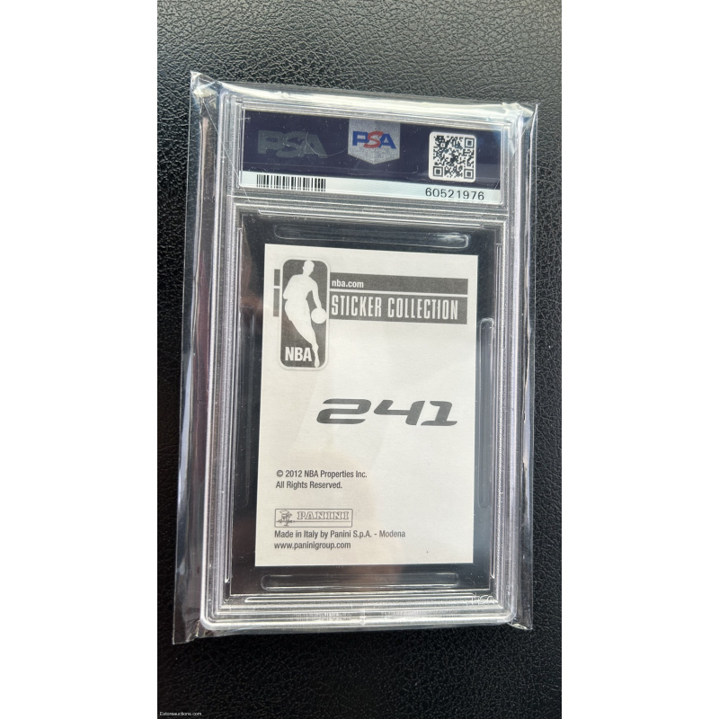 ANTHONY DAVIS 2012 Panini NBA Sticker Collection #241 PSA 10 GEM MINT Rookie