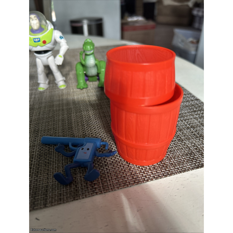 Vintage Toy Story  Buzz ,Rex, Lenny, Red barrel, Misfit Mantis Collectibles Lot