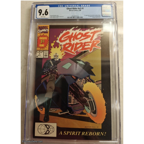 Ghost Rider V2 #1 CGC 9.6 1990 Marvel 1st Dan Ketch