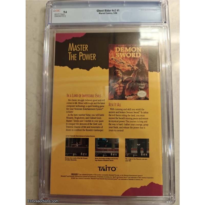 Ghost Rider V2 #1 CGC 9.6 1990 Marvel 1st Dan Ketch