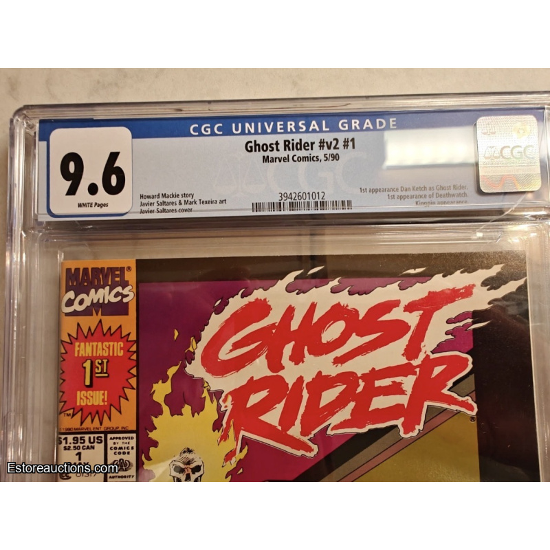 Ghost Rider V2 #1 CGC 9.6 1990 Marvel 1st Dan Ketch
