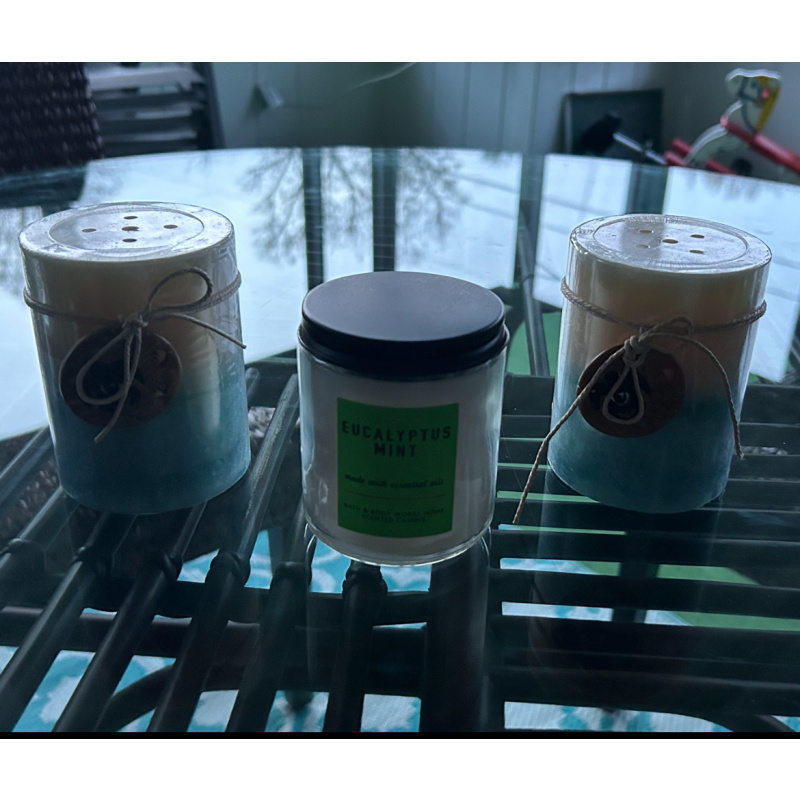 3 brand new candles