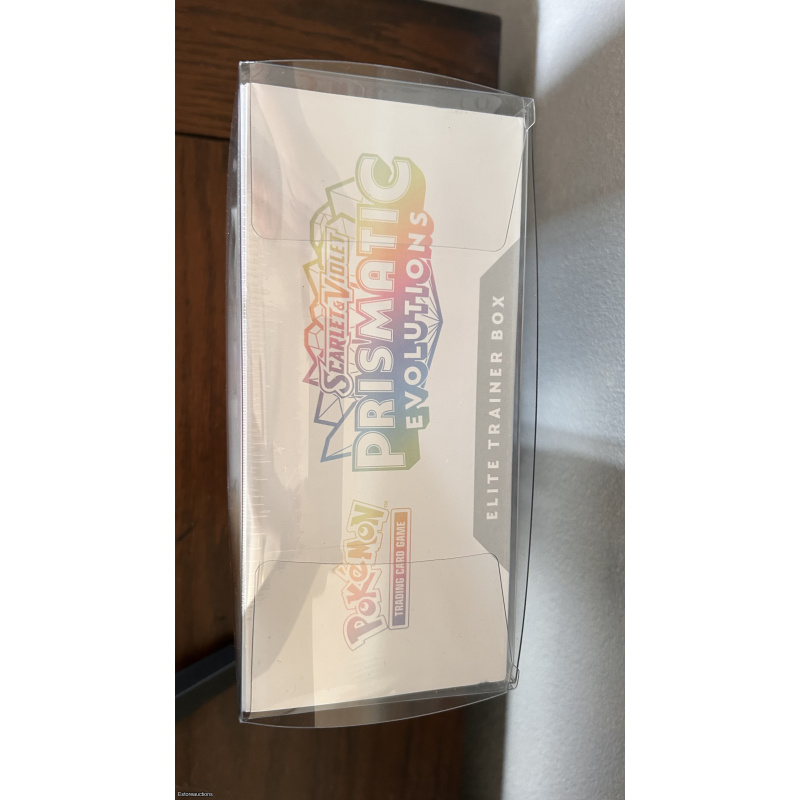 Pokemon Center Prismatic Evolutions ETB Elite Trainer Box Sealed in display case