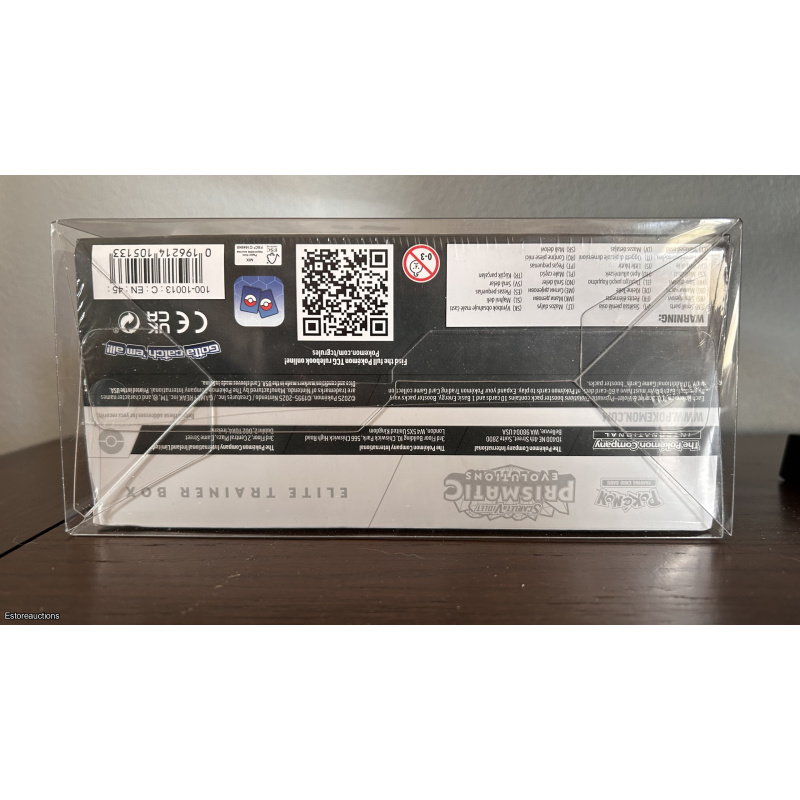 Pokemon Center Prismatic Evolutions ETB Elite Trainer Box Sealed in display case