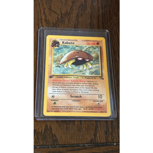 Pokemon Kabuto Fossil 1st Edition 50/62 NM