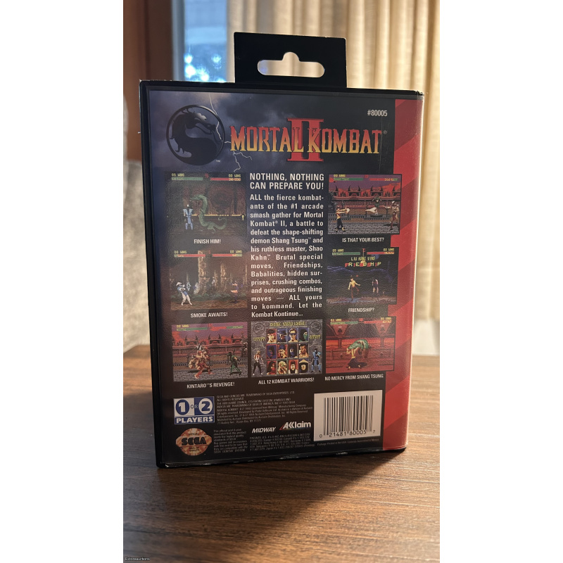 Mortal Kombat II (Sega Genesis, 1994) Complete Great Condition!