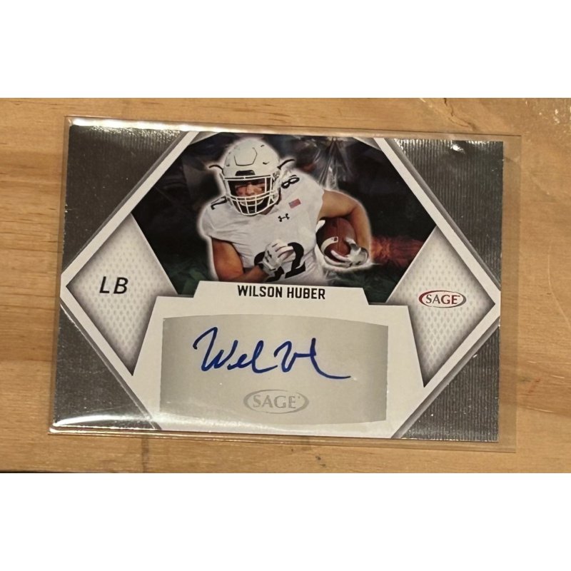 2023 Sage Wilson Huber Auto Silver RC Cincinnati Bearcats #A-WH