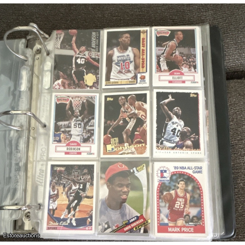 Fleer/Topps/NBA Hoops 1989-90 NBA 9-Card Lot Robinson/Elliott Draft Pick lot