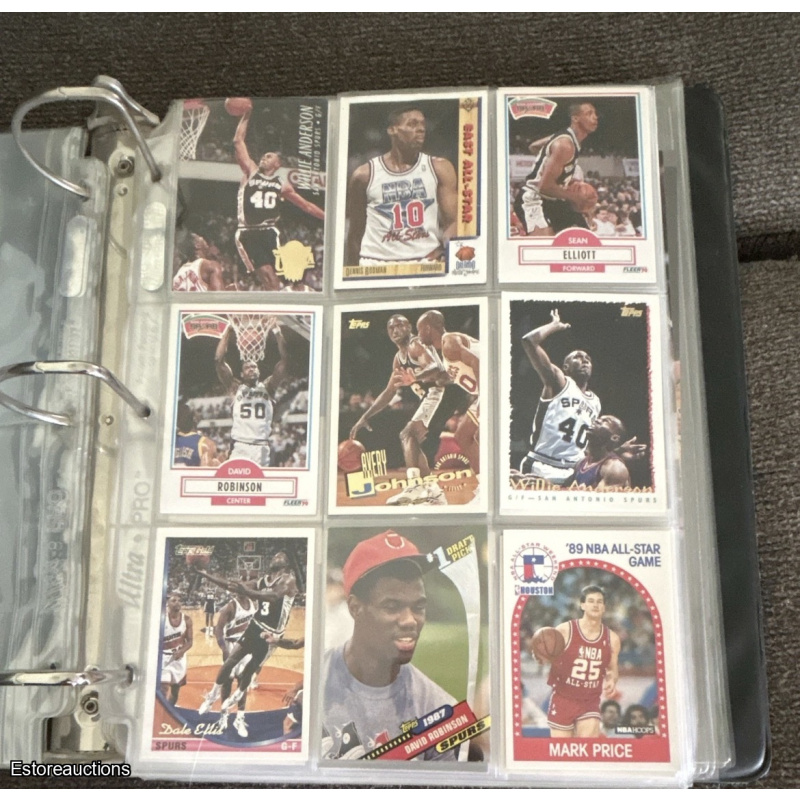 Fleer/Topps/NBA Hoops 1989-90 NBA 9-Card Lot Robinson/Elliott Draft Pick lot