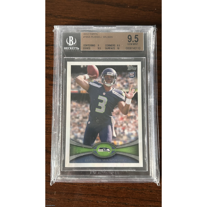 2012 Topps Russell Wilson Rookie Card RC #165 BGS 9.5 Seahawks
