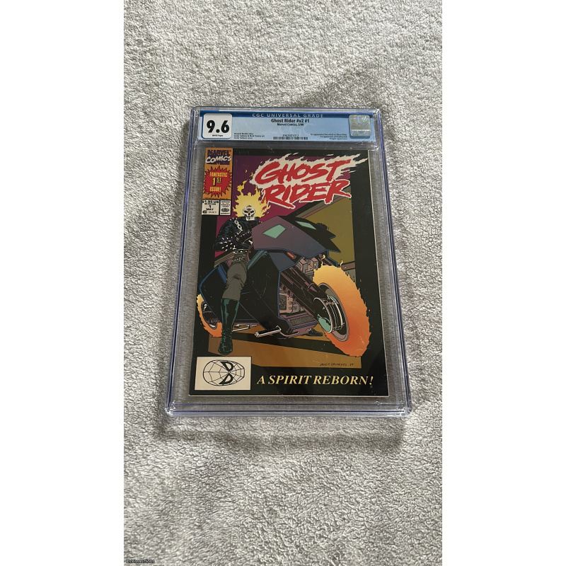Ghost Rider 1 ~ Vol 2 1990 CGC 9.6 ~ 1st Daniel & Barbara Ketch, Deathwatch