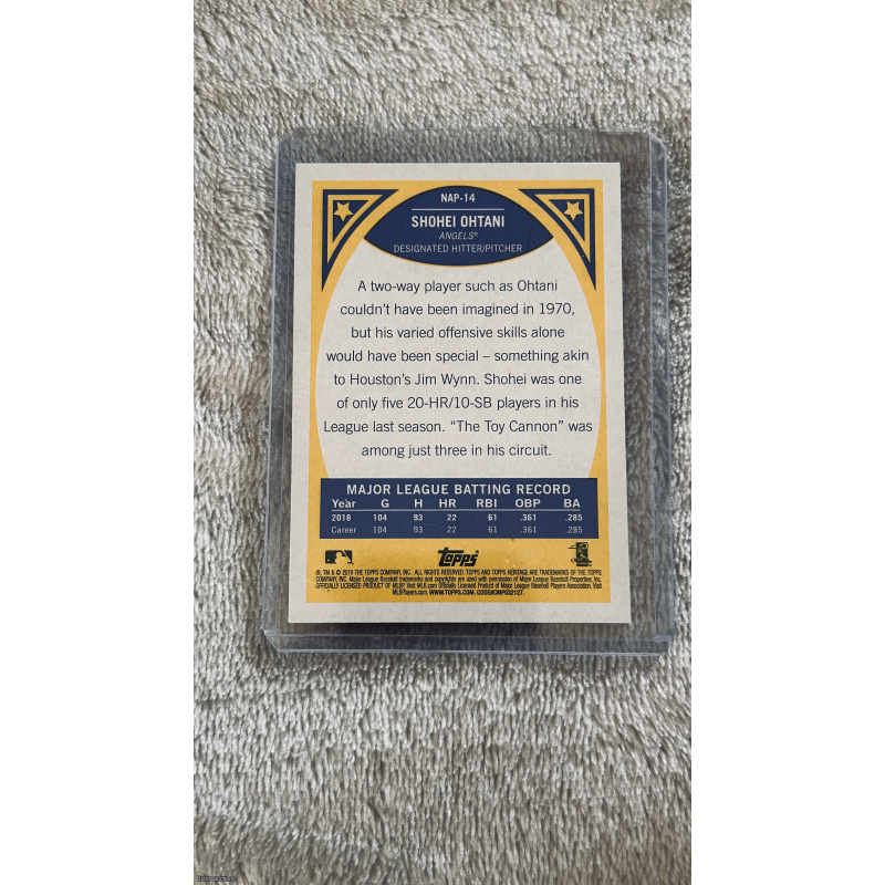 2019 Topps Heritage - New Age Performers Shohei Ohtani #NAP-14 (Second Year)