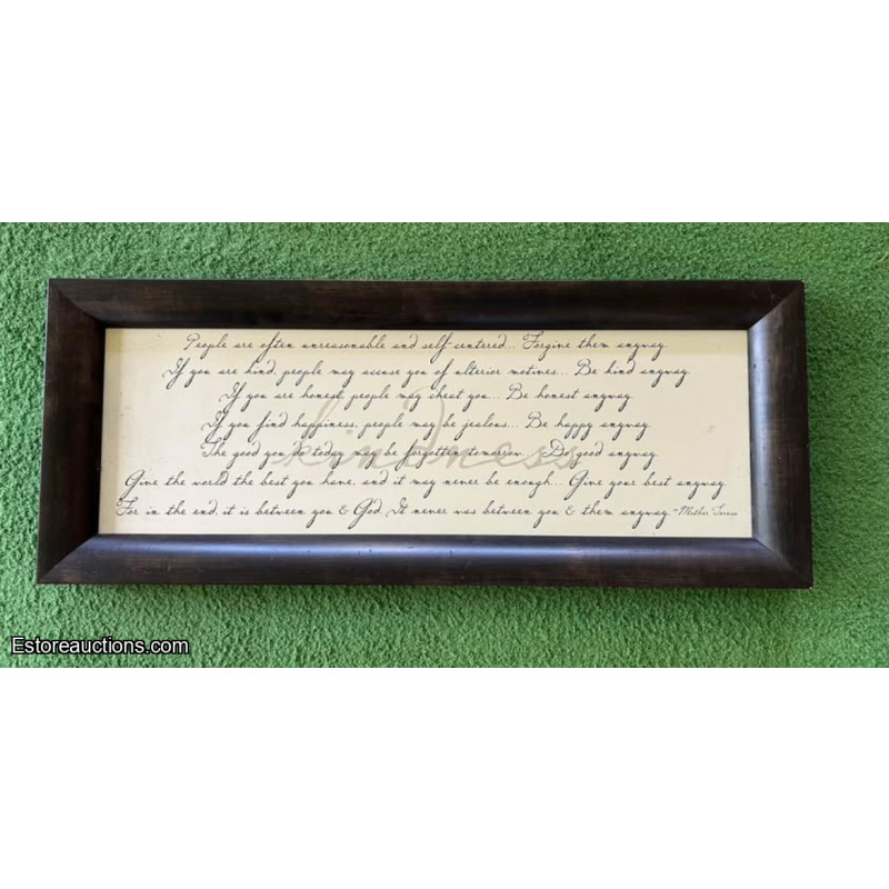 Mother Teresa Quotes Decor Wall Hanging Sign