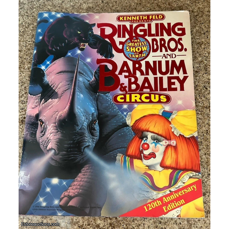 Vintage 1990 Ringling Bros Barnum Bailey Circus Magazine