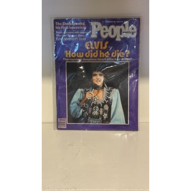 Elvis Presley 1980 People Magazine Weekly No Label 1/28/80 Vintage